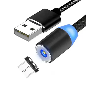 3 in 1 Magnetic Charging Cable with 3 Cord Heads (Micro USB/L/Type C) Rotate Braided Cable Charging C
3 in 1 Magnetic Charging Cable with 3 Cord Heads (Micro USB/L/Type C) Rotate Braided Cable Charging C