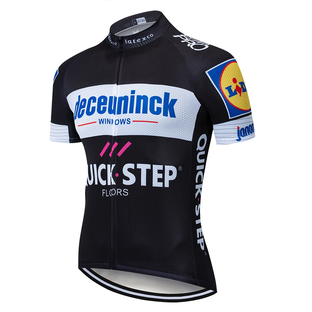 Новый quick step pro Велосипеды Джерси комплект с рисунком для мальчиков футболка