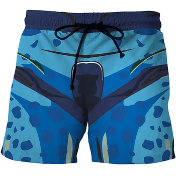 Digital printed men's quick-drying beach shorts cartoon animation printed on both sides of the pocket casual shorts 
Digital printed men's quick-drying beach shorts cartoon animation printed on both sides of the pocket casual shorts