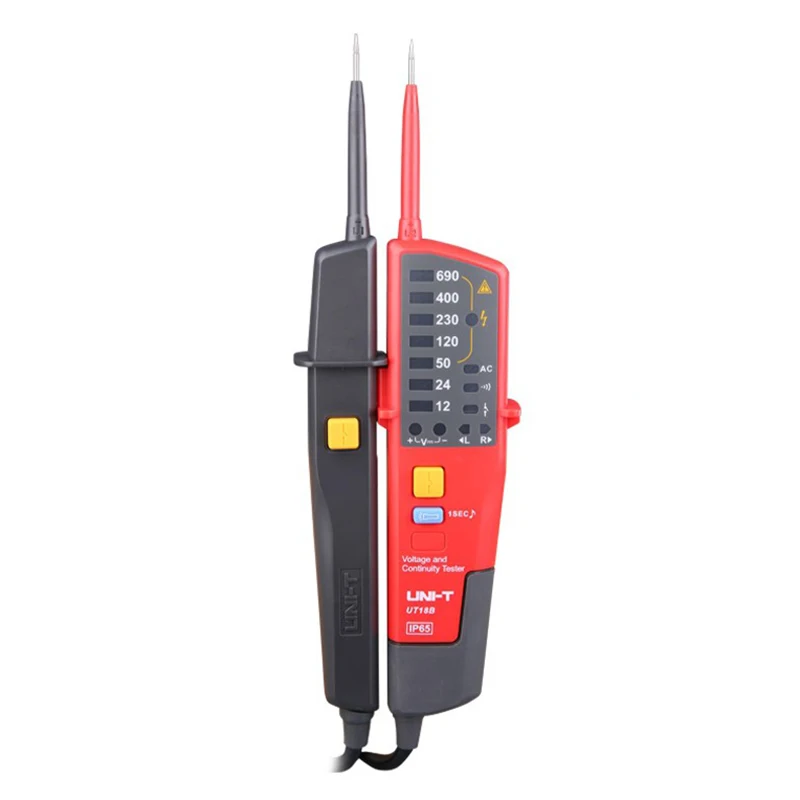 UNI-T UT18B Voltmeter 690V AC DC Voltage Meter Waterproof Test Pen RCD Testers LED Indication Auto Range Workligh
UNI-T UT18B Voltmeter 690V AC DC Voltage Meter Waterproof Test Pen RCD Testers LED Indication Auto Range Workligh
