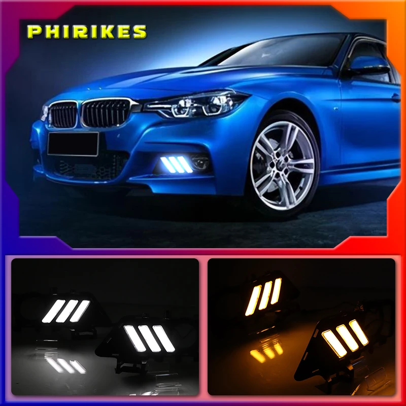 For BMW F30 F35 3 Series 2013-2019 Daytime running lights LED DRL Fog lamp driving lights with Yellow Turn Signal Function Relay
For BMW F30 F35 3 Series 2013-2019 Daytime running lights LED DRL Fog lamp driving lights with Yellow Turn Signal Function Relay