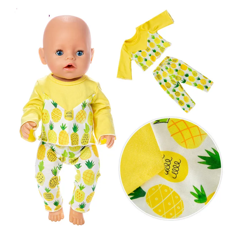 Fit 18 inch 43cm Doll Clothes Accessories Born Baby Pineapple Santa Claus Christmas Halloween Suits For Baby Birthday Gift
Fit 18 inch 43cm Doll Clothes Accessories Born Baby Pineapple Santa Claus Christmas Halloween Suits For Baby Birthday Gift