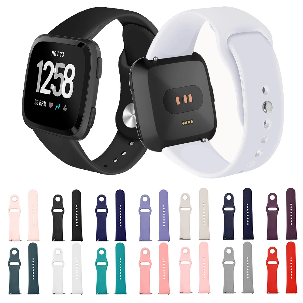 Suitable for F Versa / Versa lite smart watch Solid color reverse buckle silicone TPU strap
Suitable for F Versa / Versa lite smart watch Solid color reverse buckle silicone TPU strap