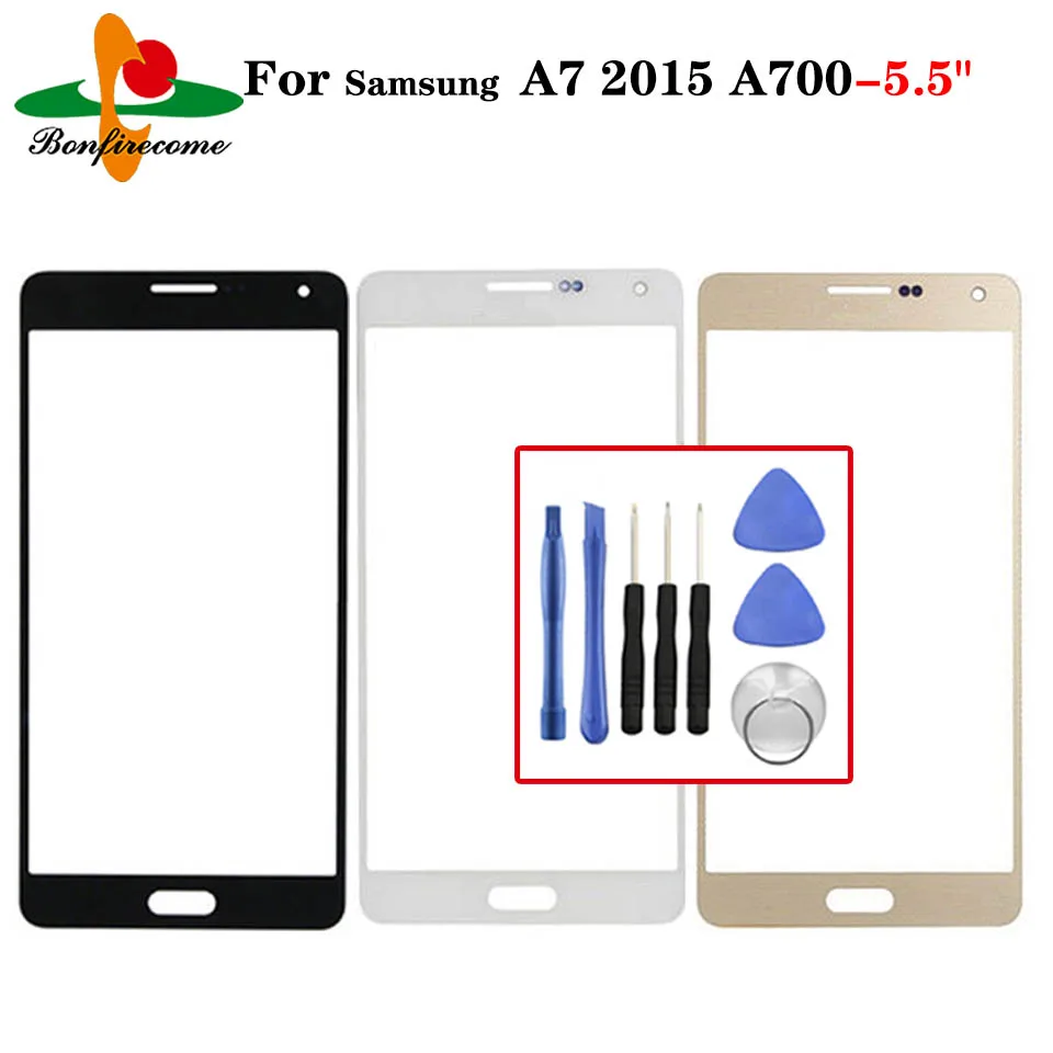 5.5" For Samsung Galaxy A7 2015 A700 A7000 A700H A700F A700FD Touch Screen Panel Front Outer Glass Lens Cover Replacement | Мобильные