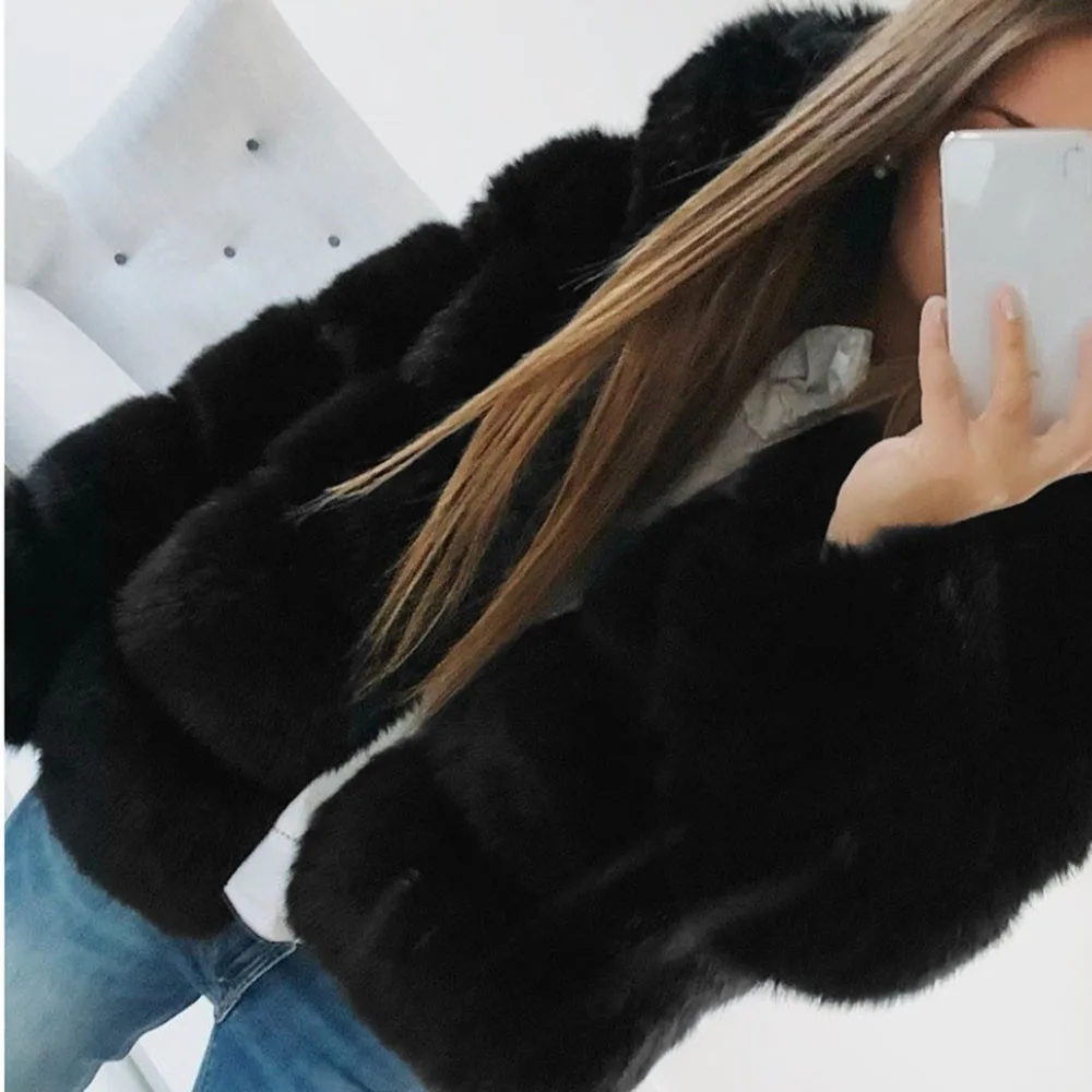 Winter Fall Fashion Faux Fur Warm Thick Outerwear Jacket - Paris Brand Winter Fall Fashion Faux Fur Warm Thick Outerwear Jacket - Paris Brand