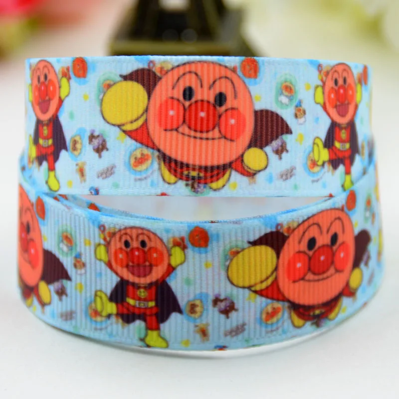 22mm 25mm 38mm 75mm Ruban satin Anpanman Cartoon printed Grosgrain Ribbon Hair Accessories party decoration 10 Yards X-01645 | Дом и сад