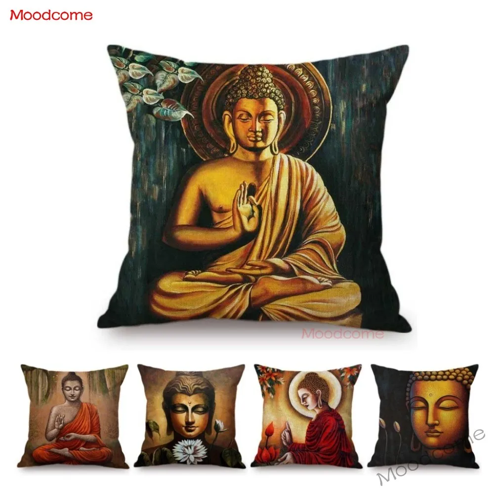Фото Чехол с масляной росписью Будды и сакимуни буддистское - купить