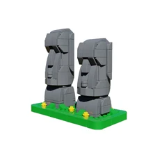 New MOC Easter Island Statue Building Blocks Human Head Stone Statue Model Sketch Figure Carving Bricks Mosaic Collection Works
New MOC Easter Island Statue Building Blocks Human Head Stone Statue Model Sketch Figure Carving Bricks Mosaic Collection Works