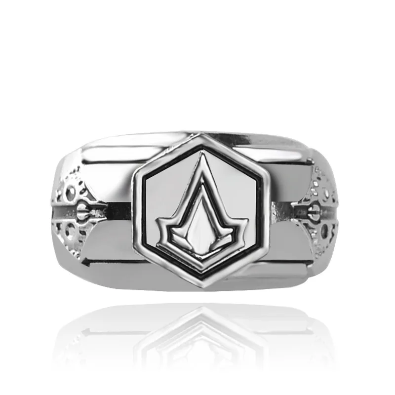 Assassin game creed ring men's ancient silver alloy ring Europe and the United States anime accessories
Assassin game creed ring men's ancient silver alloy ring Europe and the United States anime accessories