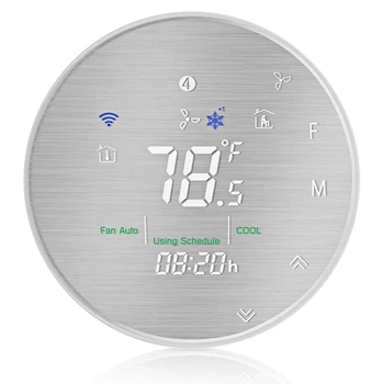 BHP 6000LS WiFi Intelligent Heat Pump Thermostat Programmable Temperature Controller Metal Brushed Panel
BHP 6000LS WiFi Intelligent Heat Pump Thermostat Programmable Temperature Controller Metal Brushed Panel