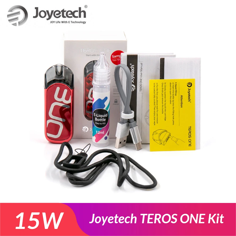 NEW !Original Joyetech TEROS ONE Pod Vape Kit 650mAh Battery with Pod 2ml 0.5ohm SS316 Mesh Coil E-Cigerette Vape pod Vaporizer
NEW !Original Joyetech TEROS ONE Pod Vape Kit 650mAh Battery with Pod 2ml 0.5ohm SS316 Mesh Coil E-Cigerette Vape pod Vaporizer