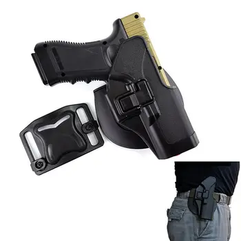 High Quality Tactical Right Hand Pistol Holster For Glock 17 19 Waist Paddle Gun Holster Airsoft Combat Hunting Gun Case
High Quality Tactical Right Hand Pistol Holster For Glock 17 19 Waist Paddle Gun Holster Airsoft Combat Hunting Gun Case