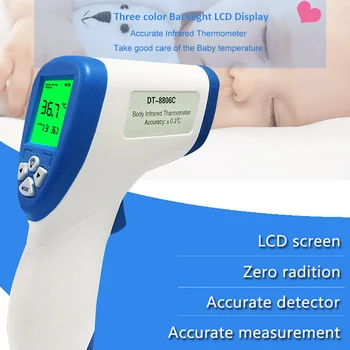Non-Contact Infrared Thermometer For Measuring Human Body Temperature High-Precision Temperature Measuring Tool
Non-Contact Infrared Thermometer For Measuring Human Body Temperature High-Precision Temperature Measuring Tool