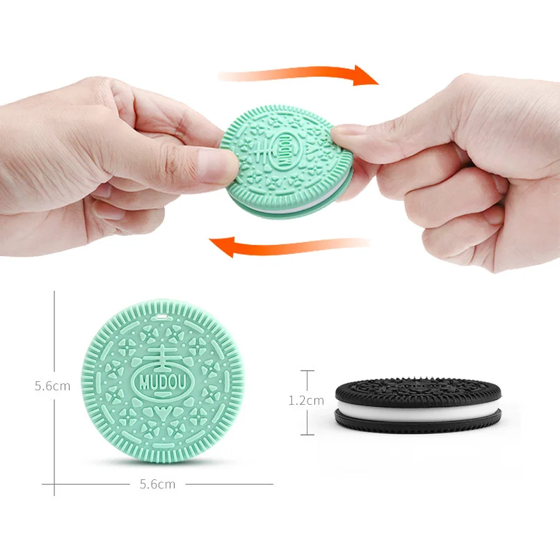 Sandwich biscuit Silicone Teether Latex Free soft Baby Teething Toy Baby Gift Food Grade Silicone Teether Bead Biting toy
Sandwich biscuit Silicone Teether Latex Free soft Baby Teething Toy Baby Gift Food Grade Silicone Teether Bead Biting toy