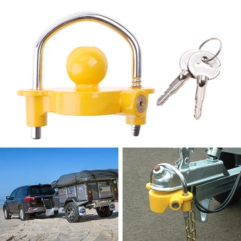 Universal Trailer Ball Coupler Trailer Lock Heavy Duty Hitch Anti-Theft Lock For Boat RV Caravan Truck Yacht Trailer Accessories
Universal Trailer Ball Coupler Trailer Lock Heavy Duty Hitch Anti-Theft Lock For Boat RV Caravan Truck Yacht Trailer Accessories