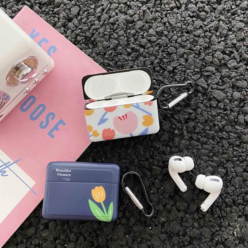 Flowers Pattern Silicone Protect Case Cover for AirPods 1/2/3 Pro Apple Bluetooth Earphone Protector Charging Box with Carabiner 
Flowers Pattern Silicone Protect Case Cover for AirPods 1/2/3 Pro Apple Bluetooth Earphone Protector Charging Box with Carabiner