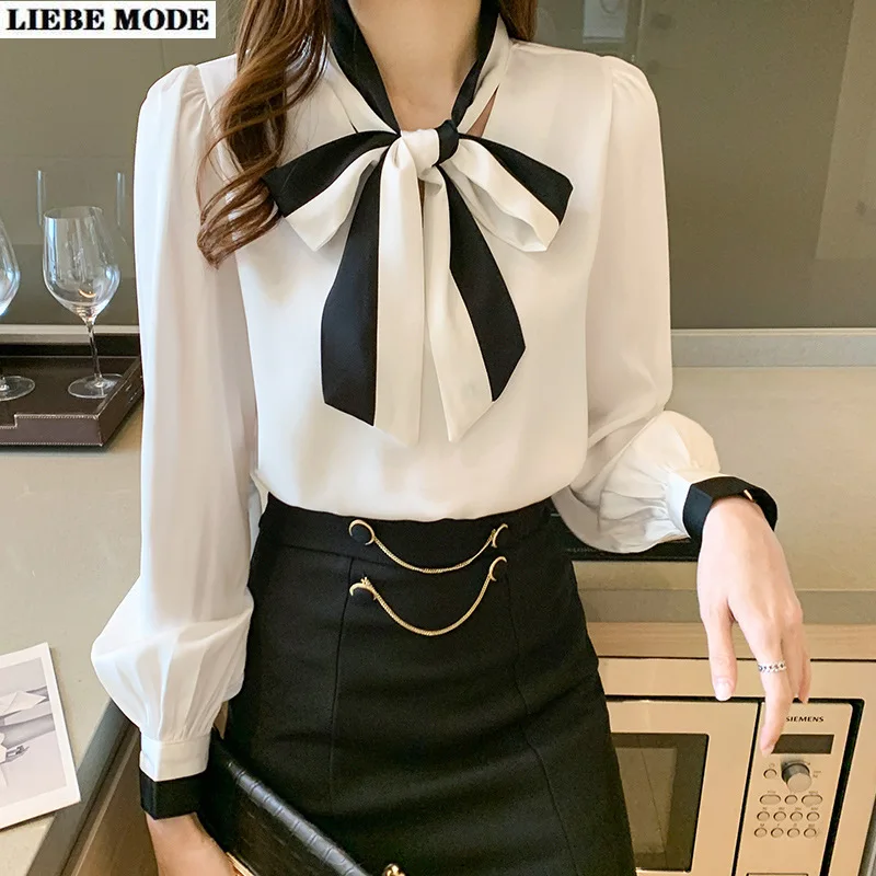 Ol Styles Shirt Women Blouse Vintage Work Casual Long Sleeve Tops Chiffon Blouses Bow Elegant Office Lady Business Shirts
Ol Styles Shirt Women Blouse Vintage Work Casual Long Sleeve Tops Chiffon Blouses Bow Elegant Office Lady Business Shirts