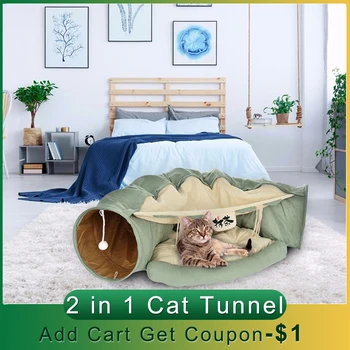 Removeable Cat Tunnel Tube Pet Interactive Play Toys Collapsible Cat Bed Tunnel Nest Pet Products Cushion Mat
Removeable Cat Tunnel Tube Pet Interactive Play Toys Collapsible Cat Bed Tunnel Nest Pet Products Cushion Mat