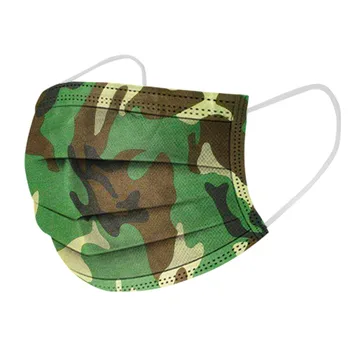 50PC Disposable Mouth Mask Camouflage Face Masks Non-Woven Mask Anti-Dust 3 Layers Filter Activated Anti Pollution Mouth Mask
50PC Disposable Mouth Mask Camouflage Face Masks Non-Woven Mask Anti-Dust 3 Layers Filter Activated Anti Pollution Mouth Mask