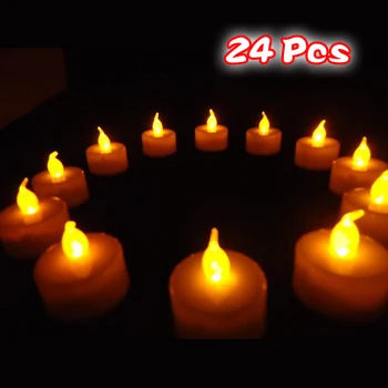 ELEG-24 Flickering Candle Set Runs on Batteries Flickers Candle Battery Operated Tealight Candles Flameless Candle Wedding Tea L
ELEG-24 Flickering Candle Set Runs on Batteries Flickers Candle Battery Operated Tealight Candles Flameless Candle Wedding Tea L