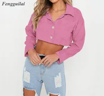 Sexy Bare Midriff Crop Tops Womens Turn-Down Collar Denim Solid Spring Button Pockets Streetwear Casual Short Coat
Sexy Bare Midriff Crop Tops Womens Turn-Down Collar Denim Solid Spring Button Pockets Streetwear Casual Short Coat