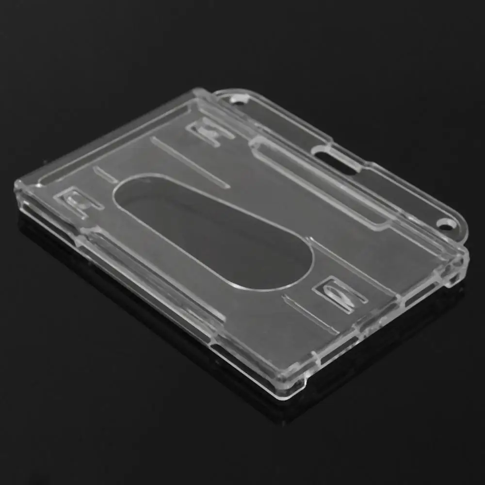 1Pcs Hard Plastic Double-faced Card Holder Transparent Clear Horizontal ID Badge Holders Card Cover Easy Access Thumb Hot Sale
1Pcs Hard Plastic Double-faced Card Holder Transparent Clear Horizontal ID Badge Holders Card Cover Easy Access Thumb Hot Sale