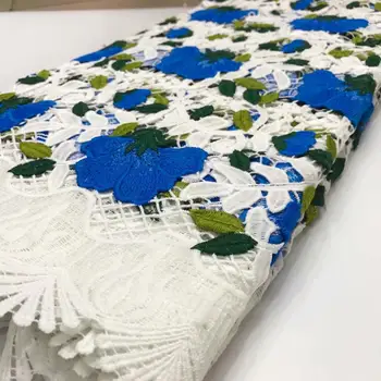 Blue Guipure Lace Nigerian Wedding Dress Lace African Fabric Water Soluble Chemical Lace Floral Embroidery Cord Lace Fabric
Blue Guipure Lace Nigerian Wedding Dress Lace African Fabric Water Soluble Chemical Lace Floral Embroidery Cord Lace Fabric