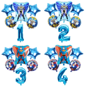 6pcs/lot Super Hero Avengers Batman Foil Balloon Birthday Party Decor Captain Super man Star Kids Toys Helium Balloons
6pcs/lot Super Hero Avengers Batman Foil Balloon Birthday Party Decor Captain Super man Star Kids Toys Helium Balloons