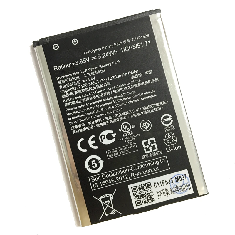For ASUS High Capacity C11P1428 Phone Battery For ASUS ZenFone2 Laser 5" ZE500KL ZE500KG Z00ED 2400mAh
For ASUS High Capacity C11P1428 Phone Battery For ASUS ZenFone2 Laser 5" ZE500KL ZE500KG Z00ED 2400mAh