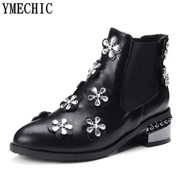 Punk Chelsea Ankle Boots Female Black Brown Hoof Heels Retro Autumn Winter Women Shoes Lady Short Boot Botines Plus Size
Punk Chelsea Ankle Boots Female Black Brown Hoof Heels Retro Autumn Winter Women Shoes Lady Short Boot Botines Plus Size