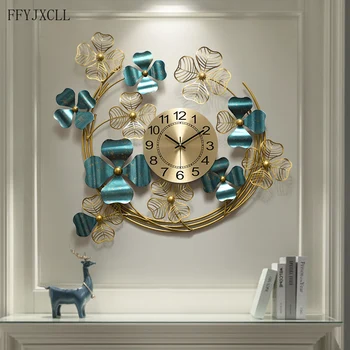 Clover of Four Leaves Art Pocket Watch Home Living Room Dining Room Creative Fashion Wall Hanging Clock Porch Mute Clock
Clover of Four Leaves Art Pocket Watch Home Living Room Dining Room Creative Fashion Wall Hanging Clock Porch Mute Clock