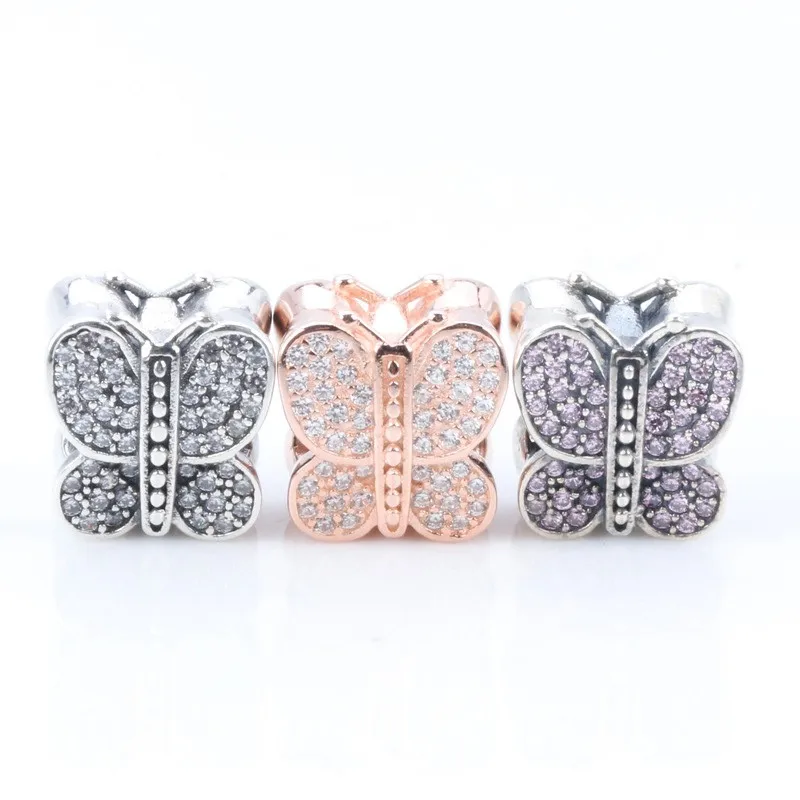 Original 925 Sterling Silver Bead Creative Three Color Butterfly Beads Fit Pandora Women Bracelet & Necklace Diy Jewelry
Original 925 Sterling Silver Bead Creative Three Color Butterfly Beads Fit Pandora Women Bracelet & Necklace Diy Jewelry