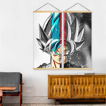 Wall Artwork Home Decoration 2 Panel Anime Dragon Ball Goku Painting Solid Wood Hanging Scrolls Canvas Print Picture Art Poster 
Wall Artwork Home Decoration 2 Panel Anime Dragon Ball Goku Painting Solid Wood Hanging Scrolls Canvas Print Picture Art Poster