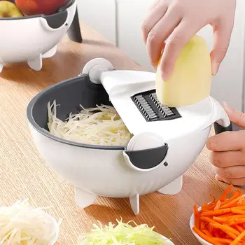 Multifunctional Kitchen Potato Slicer Vegetable Cutter Veget With Drain Basket Potato Rotate Grater Chopper Kitchen Veggie Fruit
Multifunctional Kitchen Potato Slicer Vegetable Cutter Veget With Drain Basket Potato Rotate Grater Chopper Kitchen Veggie Fruit