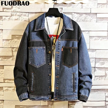FUODRAO Fashion Denim Jacket Men Hip Hop Jaqueta Masculina Streetwear Bomber Jacket Coats Autumn Casaco Masculino 5XL J151
FUODRAO Fashion Denim Jacket Men Hip Hop Jaqueta Masculina Streetwear Bomber Jacket Coats Autumn Casaco Masculino 5XL J151