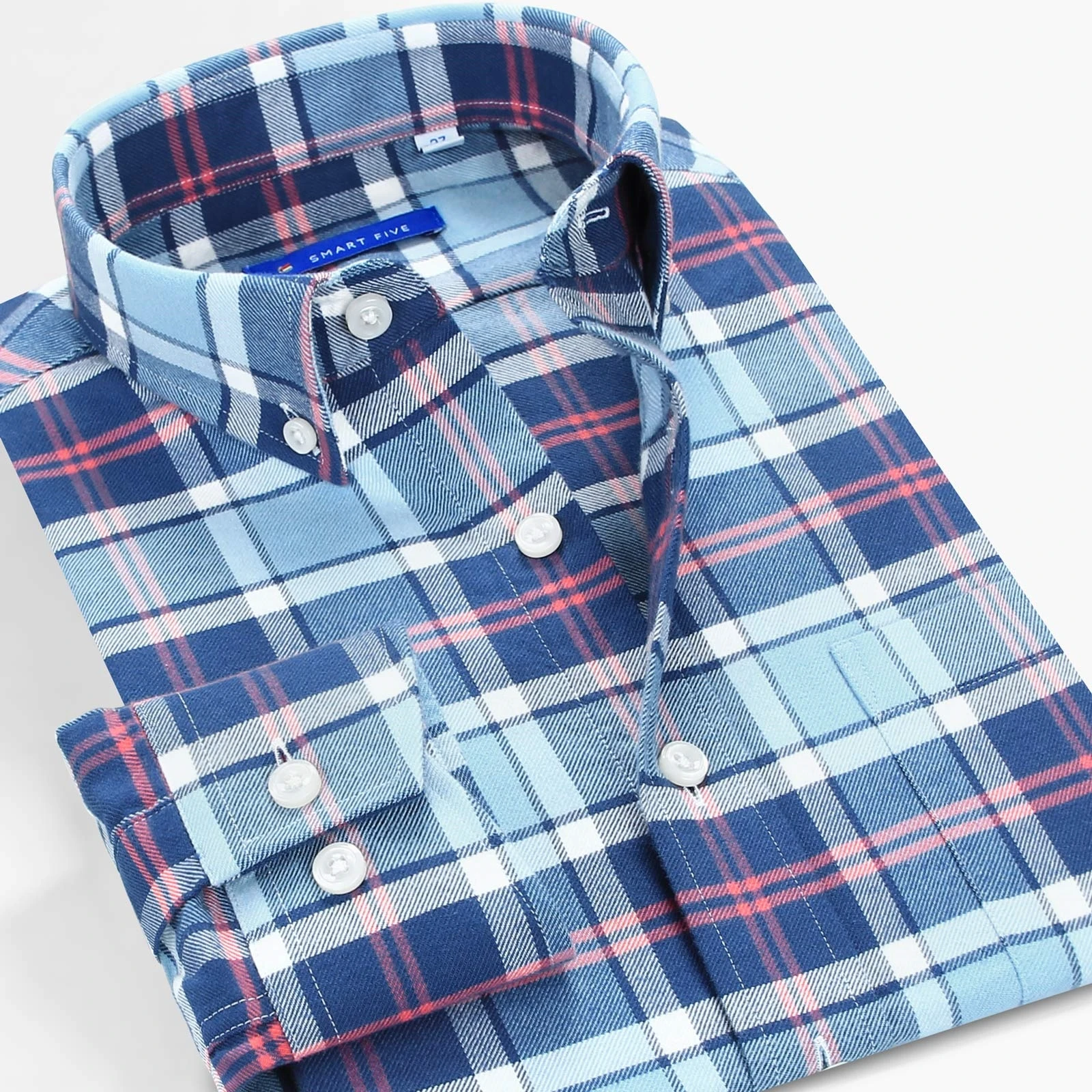 Smart Five Flannel Casual Shirts Men Long Sleeve Plaid Shirt Clothing Cotton Brushed Thick 2021 Spring
Smart Five Flannel Casual Shirts Men Long Sleeve Plaid Shirt Clothing Cotton Brushed Thick 2021 Spring