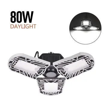 E26 80W 144LED Garage Light Bulb Deformable Ceiling Fixture Light Workshop Lamp for for Garage Workshop
E26 80W 144LED Garage Light Bulb Deformable Ceiling Fixture Light Workshop Lamp for for Garage Workshop