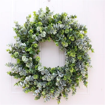 45cm Artificial Hand Simulation Green Plant Wreath Multicolor Door Decoration Hanging Mural For Family Party Decoration Wreath 
45cm Artificial Hand Simulation Green Plant Wreath Multicolor Door Decoration Hanging Mural For Family Party Decoration Wreath