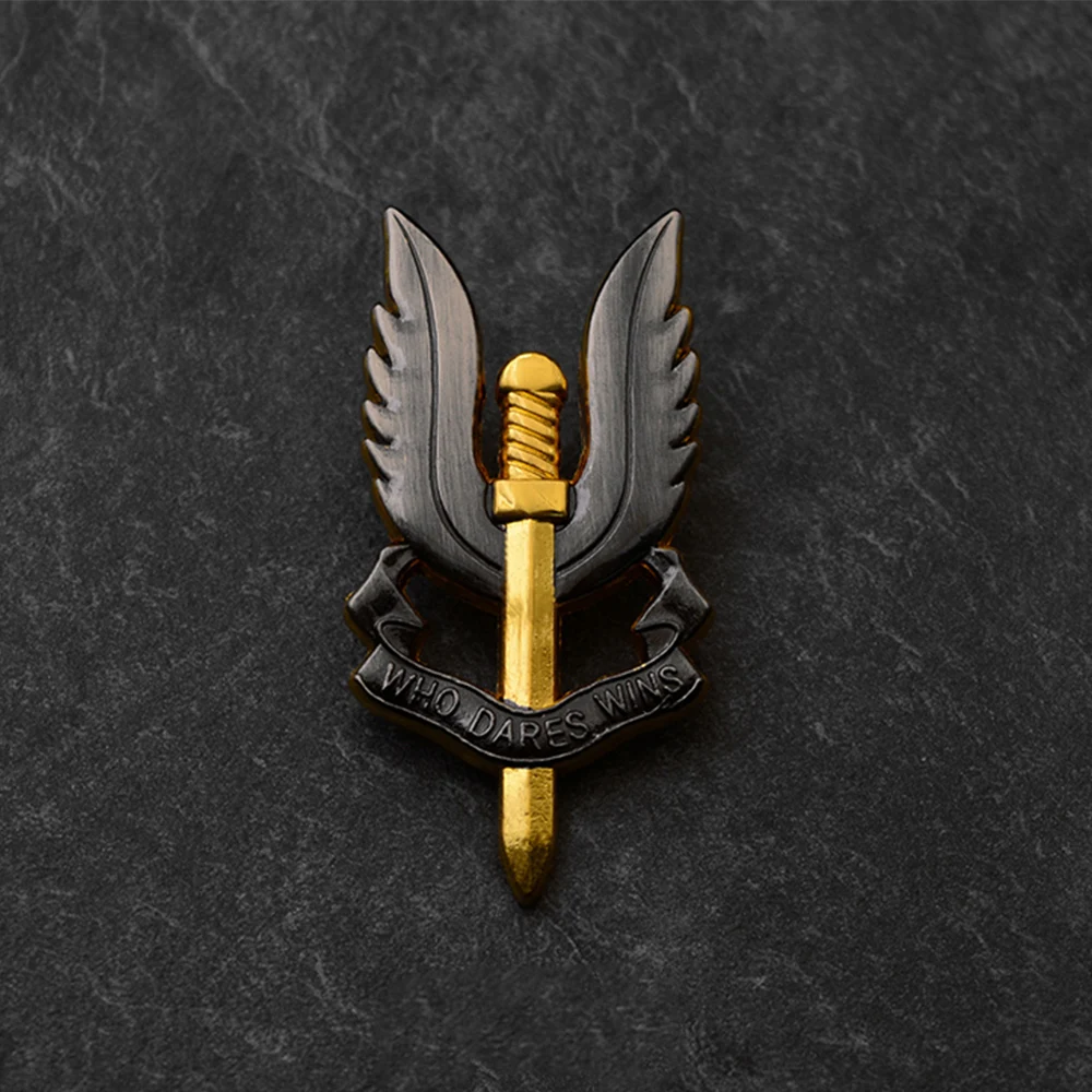 UK British Special Air Service SAS Cockade Brooch Who Dares Wins Souvenir Medal Badge Pin
UK British Special Air Service SAS Cockade Brooch Who Dares Wins Souvenir Medal Badge Pin