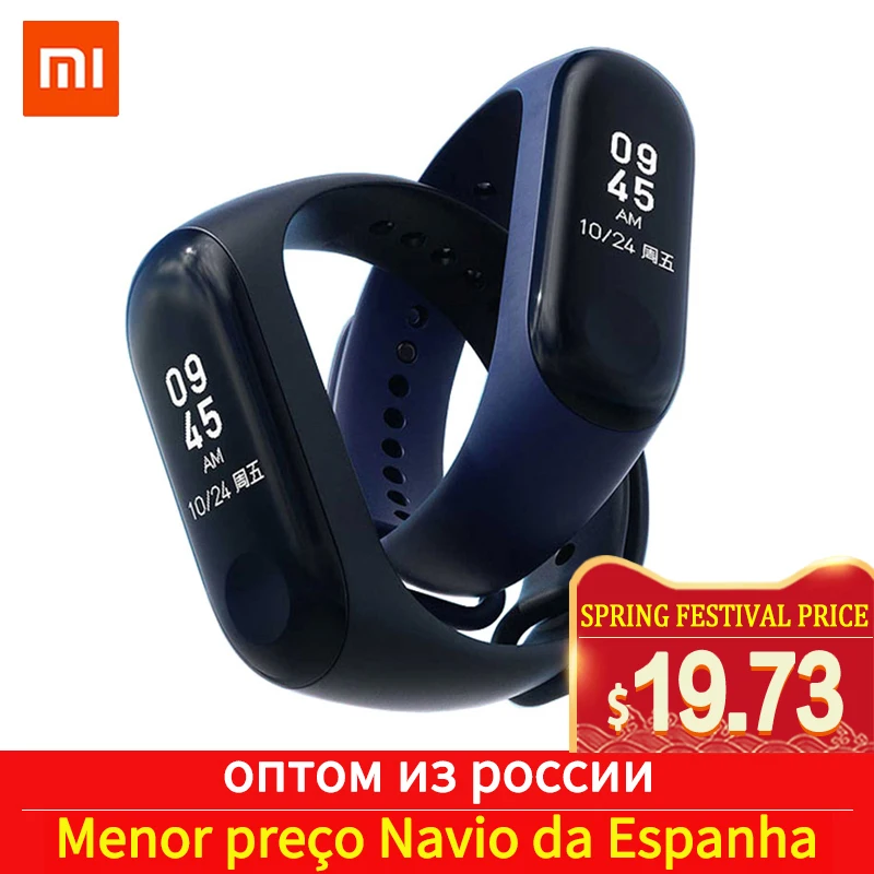 Xiaomi Mi Band 3 Smart Wristband Fitness Bracelet Big Touch Screen OLED Message Heart Rate Time Smartband Wholesale DropShipping
Xiaomi Mi Band 3 Smart Wristband Fitness Bracelet Big Touch Screen OLED Message Heart Rate Time Smartband Wholesale DropShipping