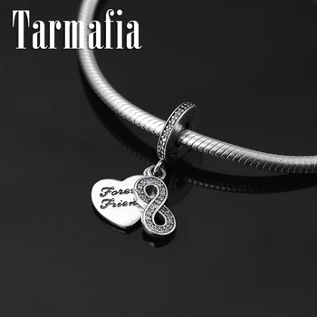 Friend Gift Fashion 925 Sterling Silver Charms Friendship CZ Pendants Fit Original European Charm Bracelet Jewelry making
Friend Gift Fashion 925 Sterling Silver Charms Friendship CZ Pendants Fit Original European Charm Bracelet Jewelry making