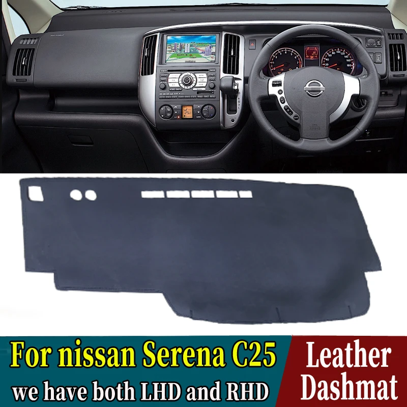 For Nissan Serena C25 2005 2006 2007 2010 PU Leather Dashmat Dashboard Cover Pad Dash Mat Carpet Car-Styling RHD
For Nissan Serena C25 2005 2006 2007 2010 PU Leather Dashmat Dashboard Cover Pad Dash Mat Carpet Car-Styling RHD