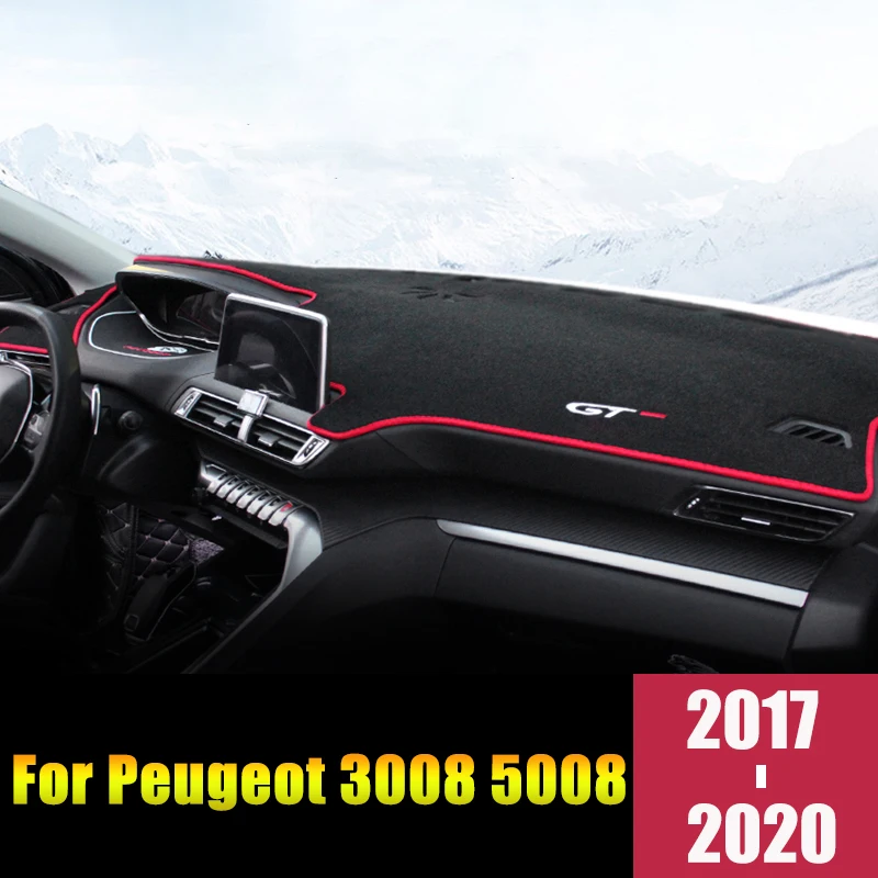 Коврики для приборной панели Peugeot 3008 GT 5008 2017 2018 2019 LHD/RHD|Лепнина интерьера| |