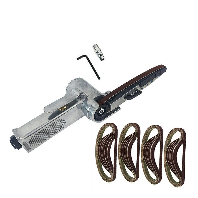 330 X 10mm Wide Air Finger Belt Sander Power File Detail Sanding + 25PCS Belts Rinding For Various Purposes.
330 X 10mm Wide Air Finger Belt Sander Power File Detail Sanding + 25PCS Belts Rinding For Various Purposes.