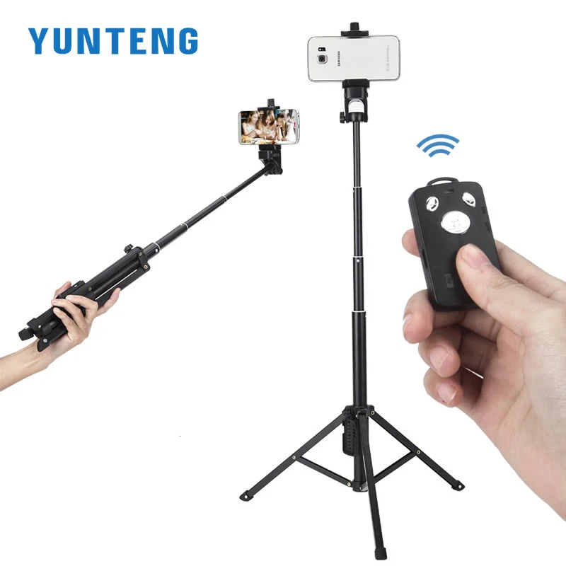 Yunteng YT1688 Aluminium Travel Tripod Monopod Bluetooth Remote Shutter Control Selfie Stick Tripod for IPhone Mobile Camera 
Yunteng YT1688 Aluminium Travel Tripod Monopod Bluetooth Remote Shutter Control Selfie Stick Tripod for IPhone Mobile Camera