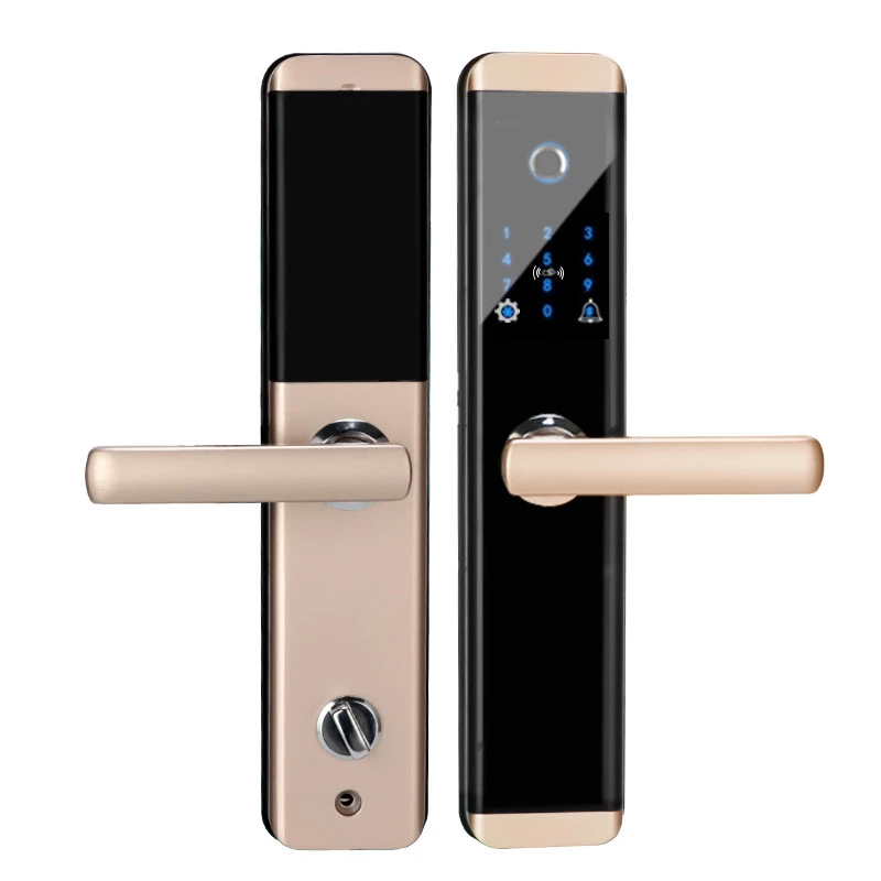 Biometric Fingerprint Lock Security Intelligent Smart Lock With WiFi APP Password RFID Unlock Keyless Door Lock Electronic Hotel
Biometric Fingerprint Lock Security Intelligent Smart Lock With WiFi APP Password RFID Unlock Keyless Door Lock Electronic Hotel