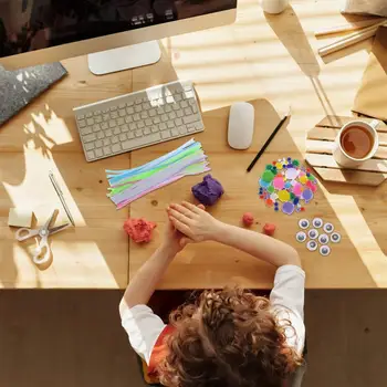 About 300Pcs/Set Nylon Tops Twistable Sticks Rods DIY Handmade Toy Kit Handicraft Decor (Assorted Color) 
About 300Pcs/Set Nylon Tops Twistable Sticks Rods DIY Handmade Toy Kit Handicraft Decor (Assorted Color)