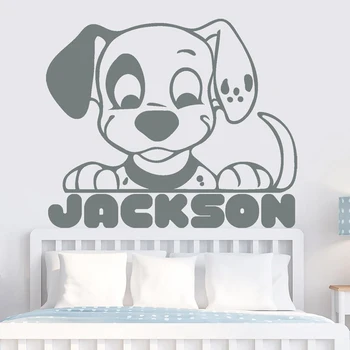Boy name wall decal Personalized name baby room decor dalmatin dog Wall sticker for Kids Room boy bedroom decoration decal C811
Boy name wall decal Personalized name baby room decor dalmatin dog Wall sticker for Kids Room boy bedroom decoration decal C811
