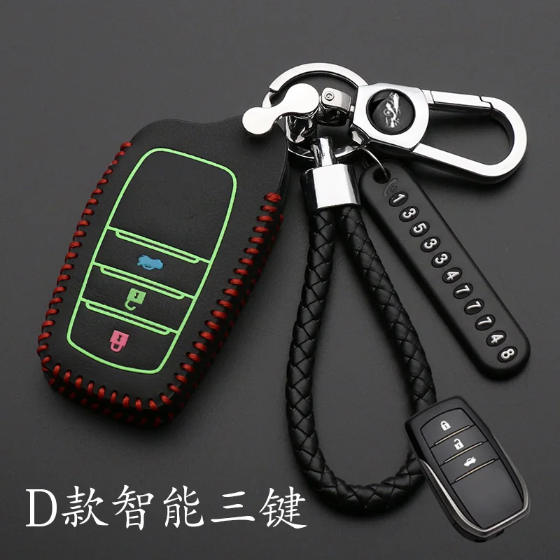 For Toyota Hilux Fortuner Land Cruiser Camry Luminous leather Remote Key Case Fob Shell Cover Skin Holder 3 Button 2017 2018
For Toyota Hilux Fortuner Land Cruiser Camry Luminous leather Remote Key Case Fob Shell Cover Skin Holder 3 Button 2017 2018