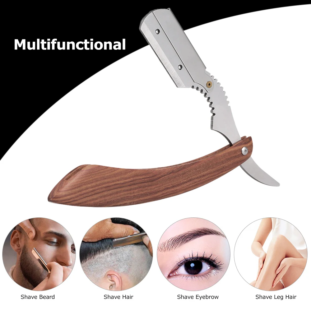 Male Straight Edge Razor Stainless Steel Manual Folding Shaving Knife Wooden Handle Blade Shave Beard Cutter Razor
Male Straight Edge Razor Stainless Steel Manual Folding Shaving Knife Wooden Handle Blade Shave Beard Cutter Razor
